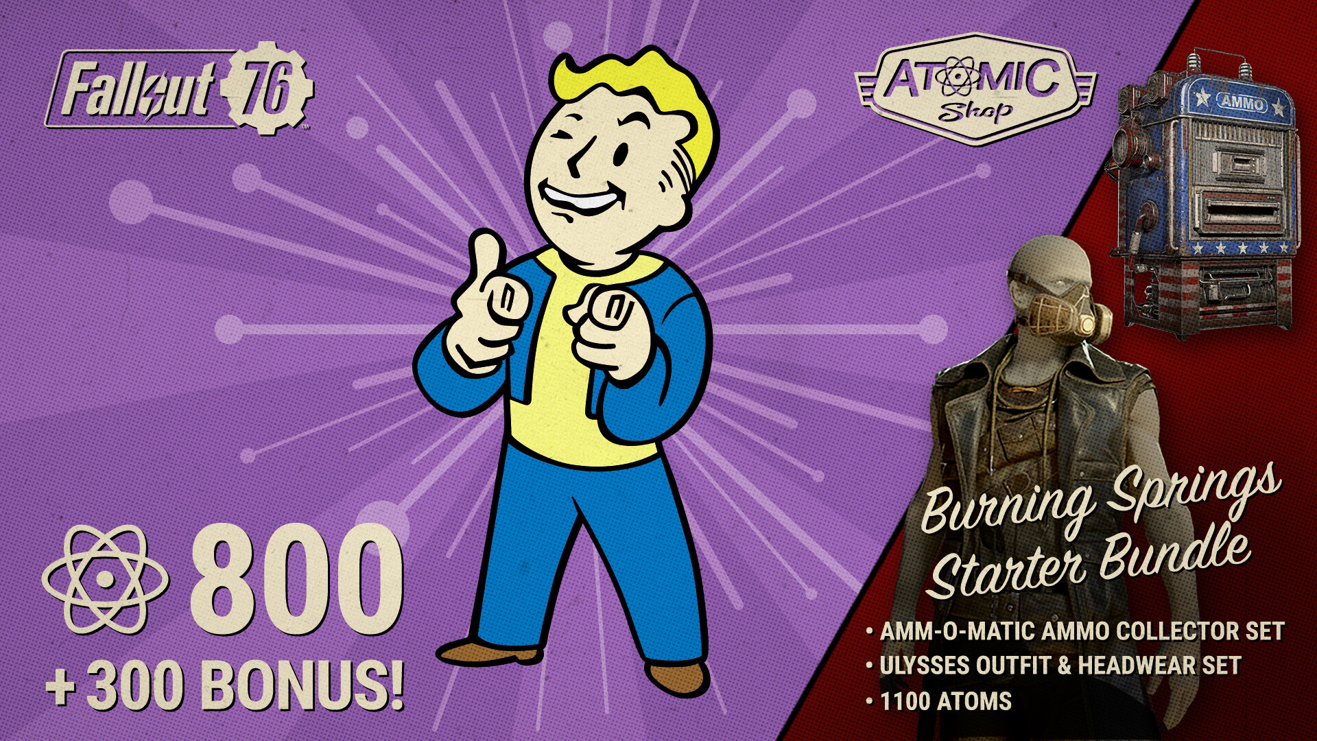 Fallout 76 - Burning Springs Starter Bundle DLC PC Steam CD Key