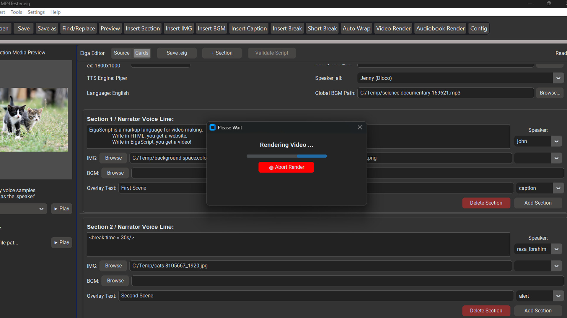 EigaScript: Script-Based Video/Audiobook Maker PC Steam CD Key