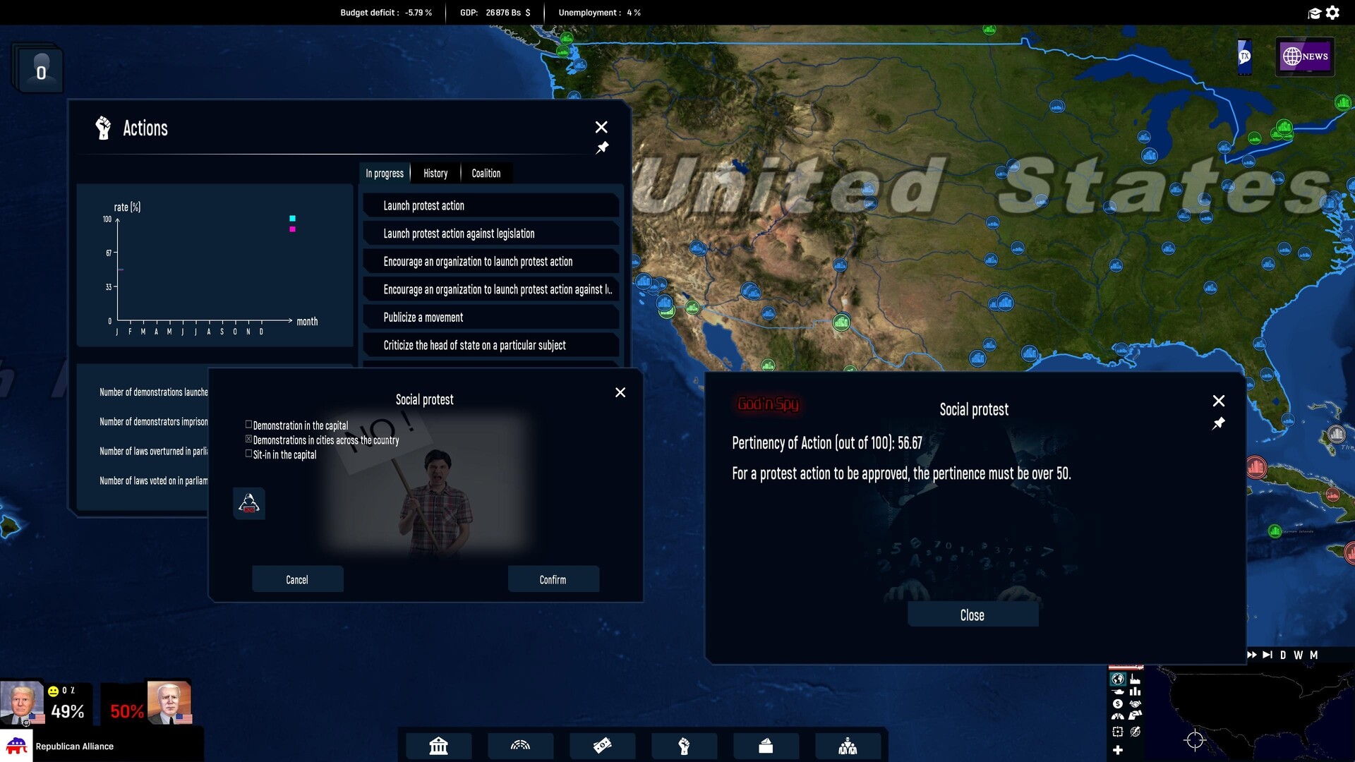 Geo-Political Simulator - God'n Spy 2026 Edition Add-on DLC PC Steam CD Key