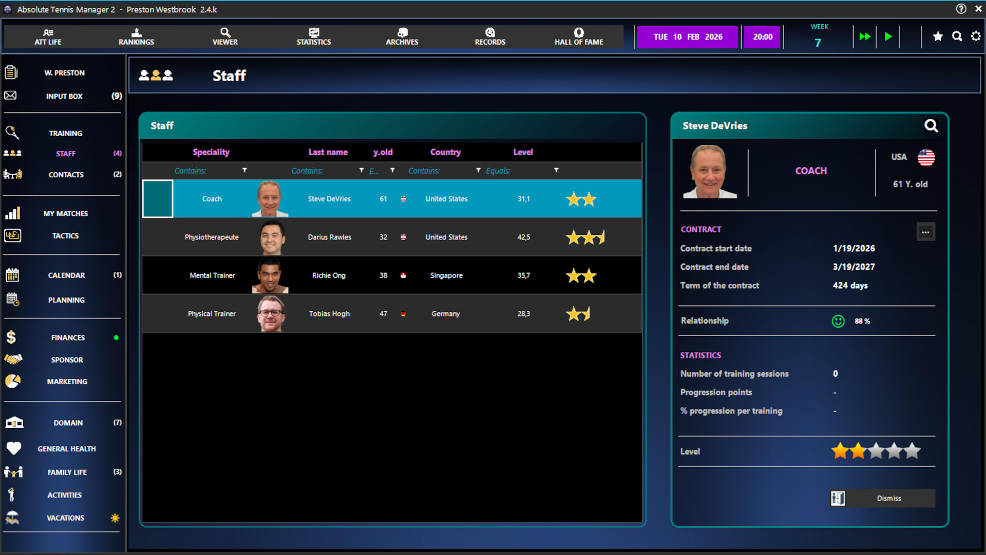 Absolute Tennis Manager 2 PC Steam CD Key