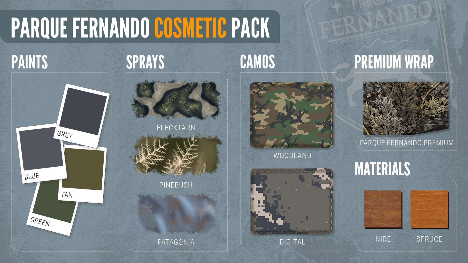 theHunter: Call of the Wild - Parque Fernando Cosmetic Pack DLC PC Steam CD Key (valid until March, 2027)