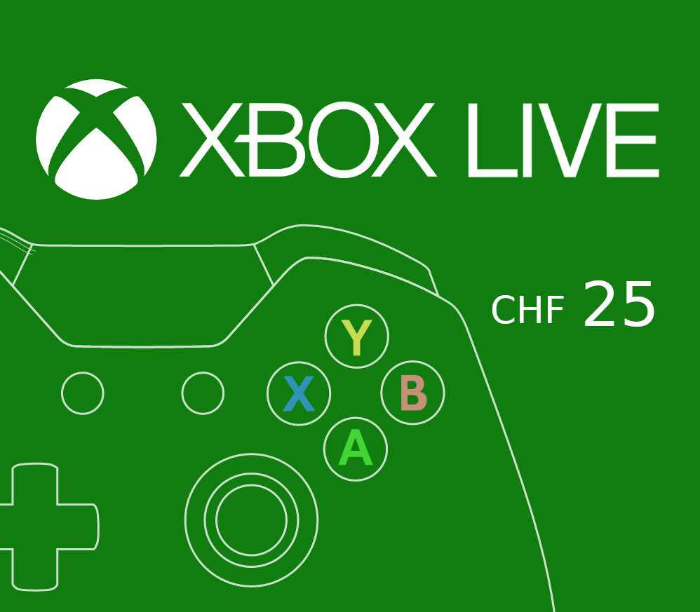 XBOX Live 25 CHF Prepaid Card CH